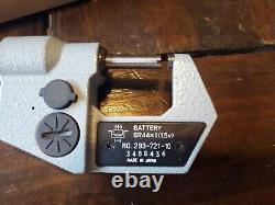 Mitutoyo 293-721-10 Digital Micrometer 0-1 with case