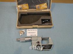 Mitutoyo 293-721-10 Digital Outside Ratchet Micrometer 0-1 or MM with Data G386