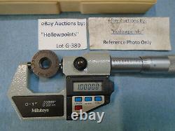 Mitutoyo 293-721-10 Digital Outside Ratchet Micrometer 0-1 or MM with Data G386