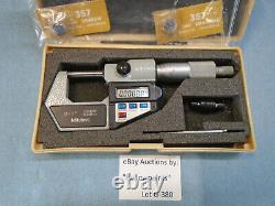 Mitutoyo 293-721-10 Digital Outside Ratchet Micrometer 0-1 or MM with Data G386