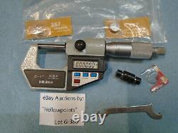 Mitutoyo 293-721-10 Digital Outside Ratchet Micrometer 0-1 or MM with Data G386