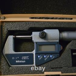 Mitutoyo 293-721-30 1 Inch / 25.4mm Digital Outside Micrometer / SPC Output