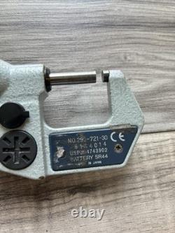 Mitutoyo 293-721-30 1 Inch / 25.4mm Digital Outside Micrometer / SPC Output