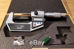 Mitutoyo 293-722-10 1-2 Digital Outside Micrometer MINT IN CASE UNUSED (5699)