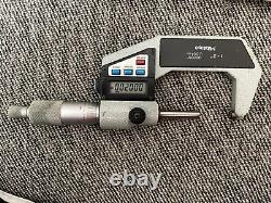 Mitutoyo 293-722-10 1-2 x. 00005 Outside Electronic Micrometer Carbide Tip