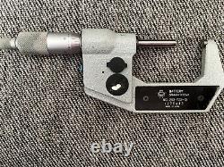 Mitutoyo 293-722-10 1-2 x. 00005 Outside Electronic Micrometer Carbide Tip