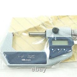 Mitutoyo 293-722-30 Digimatic Micrometer Carbide 1-2.00005 0-25mm. 001mm SPC