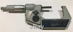 Mitutoyo 293-722-30 Digimatic Micrometer Spherical Anvil & Spindle, 1-2/25-50mm