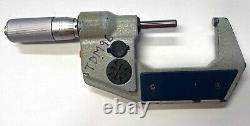 Mitutoyo 293-722-30 Digimatic Micrometer withChamfered Anvil and Spindle, 1-2