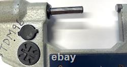 Mitutoyo 293-722-30 Digimatic Micrometer withChamfered Anvil and Spindle, 1-2