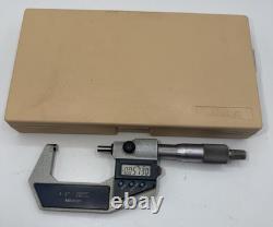 Mitutoyo 293-722-30 MDC-2 Digital Micrometer 1-2.00005 Ratchet Case Japan