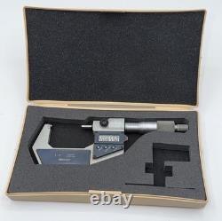 Mitutoyo 293-722-30 MDC-2 Digital Micrometer 1-2.00005 Ratchet Case Japan