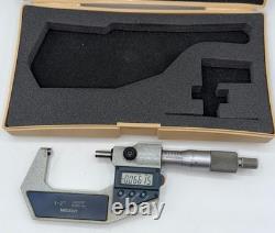 Mitutoyo 293-722-30 MDC-2 Digital Micrometer 1-2.00005 Ratchet Case Japan