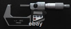 Mitutoyo 293-722 Digital Outside Micrometer 1-2 x. 00005 Carbide Tips