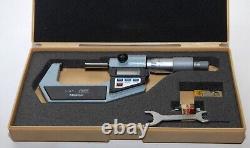Mitutoyo 293-722 Digital Outside Micrometer 1-2 x. 00005 Carbide Tips