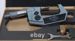 Mitutoyo 293-722 Digital Outside Micrometer 1-2 x. 00005 Carbide Tips