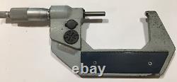 Mitutoyo 293-723-30 Digimatic Micrometer withSpherical Tapered Anvil/Spindle 2-3