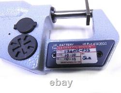 Mitutoyo 293-725-30 Outside Micrometer 0-1 with Starrett 0.1009 Calibration Block