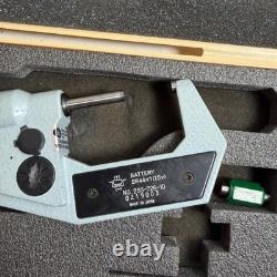 Mitutoyo 293-726-10 Digimatic 1-2 Range Digital Outside Micrometer with Case