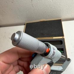 Mitutoyo 293-726-10 Digimatic 1-2 Range Digital Outside Micrometer with Case