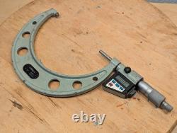 Mitutoyo 293-752 Digital Micrometer 5-6''/ 125-150mm Ratchet Stop
