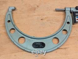 Mitutoyo 293-752 Digital Micrometer 5-6''/ 125-150mm Ratchet Stop