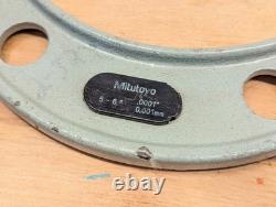 Mitutoyo 293-752 Digital Micrometer 5-6''/ 125-150mm Ratchet Stop