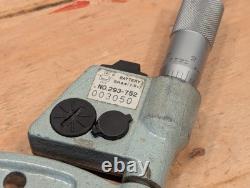 Mitutoyo 293-752 Digital Micrometer 5-6''/ 125-150mm Ratchet Stop