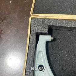 Mitutoyo 293-752 METRIC Micrometer 5-6''/ 125-150mm Ratchet Stop & Standard