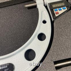 Mitutoyo 293-752 METRIC Micrometer 5-6''/ 125-150mm Ratchet Stop & Standard