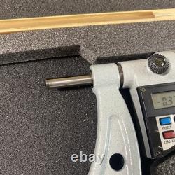 Mitutoyo 293-752 METRIC Micrometer 5-6''/ 125-150mm Ratchet Stop & Standard