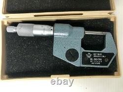 Mitutoyo 293-761 & 293-722-10 Micrometer Carbide Anvils 0-1, 1-2 + Vise