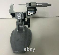 Mitutoyo 293-761 & 293-722-10 Micrometer Carbide Anvils 0-1, 1-2 + Vise