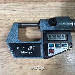 Mitutoyo 293-761-30 Digimatic Micrometer 0-1 New Battery