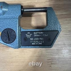 Mitutoyo 293-761-30 Digimatic Micrometer 0-1 New Battery
