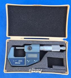 Mitutoyo 293-761-30 Digital Micrometer, 0-1/0-25.4mm Range. 00005/0.001mm