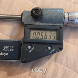 Mitutoyo 293-761-30 Digital Micrometer, 0-1/0-25.4mm Range. 00005/0.001mm