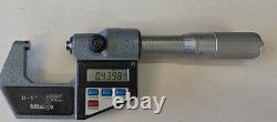Mitutoyo 293-765-10 Digital Micrometer 0-1 with Case