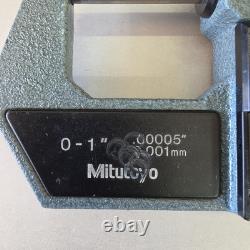 Mitutoyo 293-765-10 Digital Micrometer 0-1 with Case