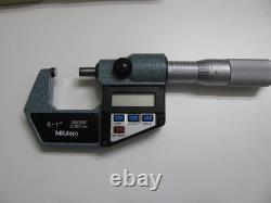 Mitutoyo 293-765-10 Digital Outside Micrometer MDC 1 PF Machinist Tool N Case