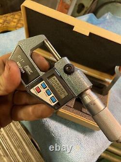 Mitutoyo 293-765-10 Digital Outside Micrometer MDC 1 PF Machinist Tool N Case