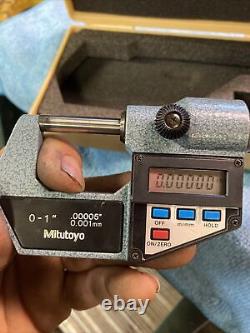 Mitutoyo 293-765-10 Digital Outside Micrometer MDC 1 PF Machinist Tool N Case