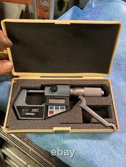 Mitutoyo 293-765-10 Digital Outside Micrometer MDC 1 PF Machinist Tool N Case