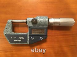 Mitutoyo 293-765-30 Digimatic Micrometer, 0-1/0-25mm Range, Resolution. 00005