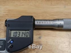 Mitutoyo 293-831 Digital Micrometer 0 1 Inch/Metric Ratchet Stop