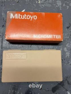 Mitutoyo 295-253 Spherical Anvil and Spindle DIGIT Outside Micrometer Ratchet