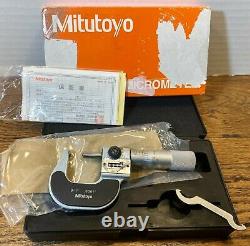 Mitutoyo 295-253 Spherical Digit Micrometer, 0-1 Range. 0001 Graduation