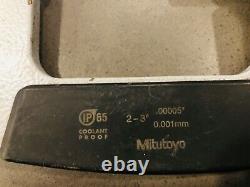 Mitutoyo 2 3 Digital Micrometer IP65 Coolant Proof 395-373