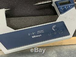 Mitutoyo 2-3 Digital Point Micrometer. 00005 Resolution 342-713-30