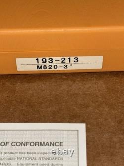 Mitutoyo 2-3 Mechanical Digital Micrometer 193-213 UNOPENED Brand New w papers